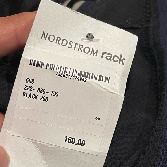 TOTÊME Black Tie Front Recycled Polyamide Blend Triangle Bikini Top Size S NWT - Picture 11 of 13